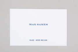 Businesscard NAME and TELEPHONE