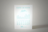 Save The Date Turquoise