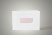Geburtsanzeige mit rosa Karte