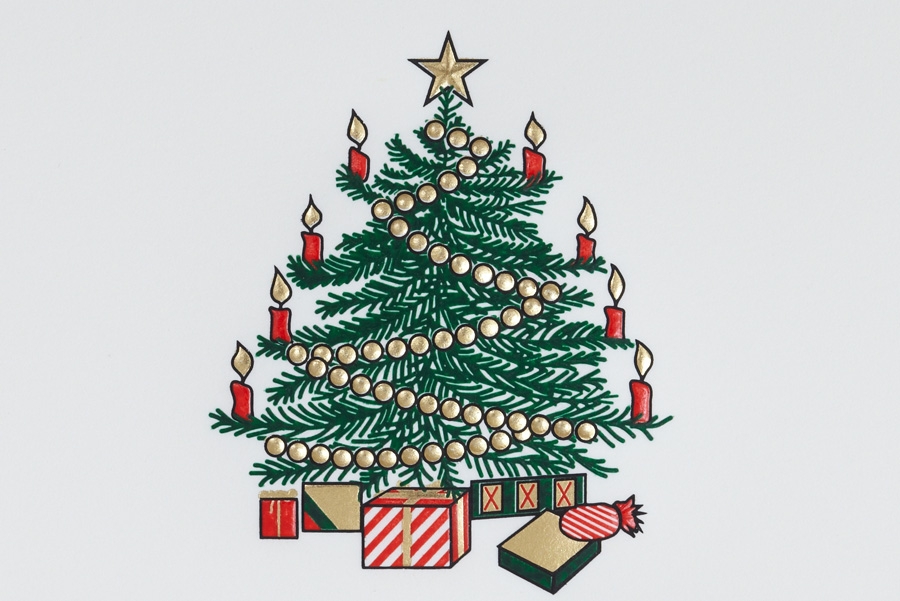 Weihnachtsbaum mit Geschenken