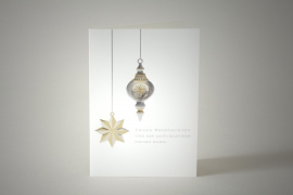 Christmas Ornaments Metallic with Text