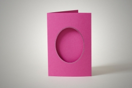 Pink Frame Photomount Card