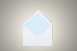 Envelopes with Light Blue Lining