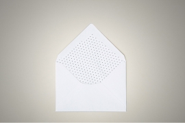 Envelopes with White Lining and Black Dots