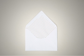 Envelopes with White Lining and Golden Dots