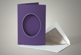 Purple Frame Photomount Card