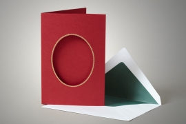Red Frame Photomount Card