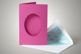 Pink Frame Photomount Card