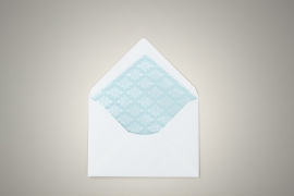 Envelopes with Turquoise-Silver Lining
