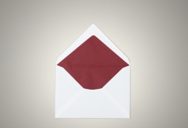Envelopes with Wine Red Lining